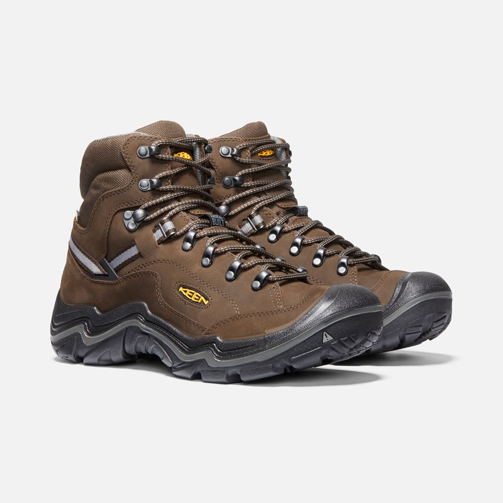 Keen Laarzen Heren Bruin - Durand Ii Mid Wp Wide - 40593-UYSZ